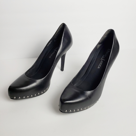 Diego di Lucca Shoes - 👠$20 SALE👠Diego di Lucca Black Leather Heels